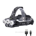 Fábrica Al por mayor de alta calidad 5LED MÁS POMPLAMABLE AJUSTABLE Fuerte Fuerte Recargable Torcha LED LED con luz de seguridad de la cola